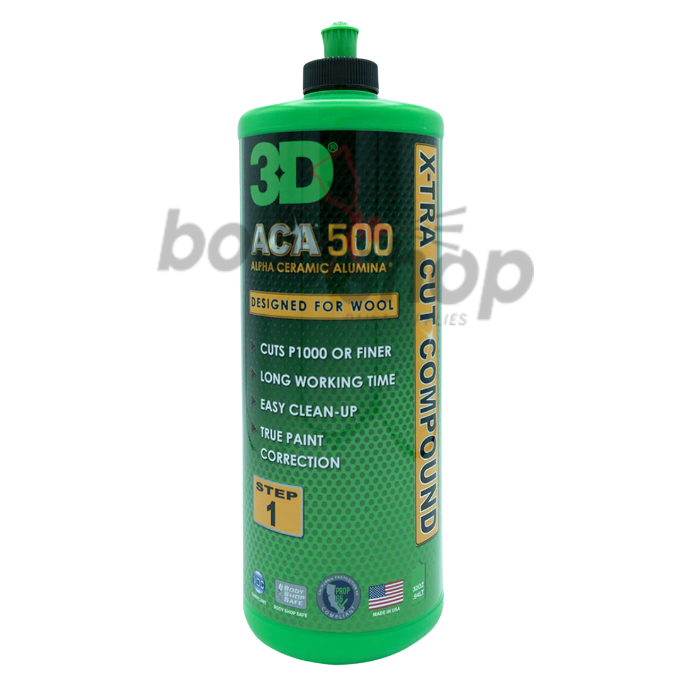 thumbnail image 2 of 3D ACA 500 X-Tra Cut Compound – Heavy Cutting Step 1 Body Shop Compound 2 of 3